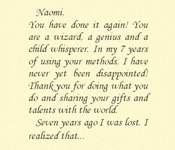Letter from Olivia - page 1