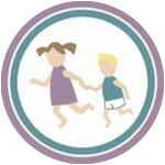 kids, playing, siblings